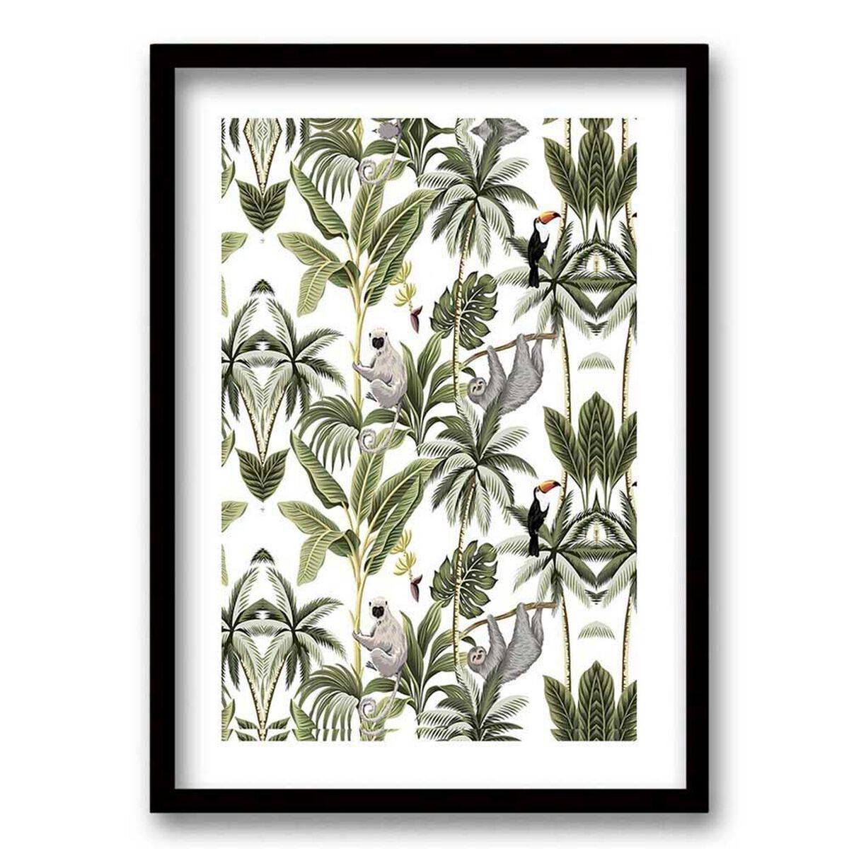 Cuadro Decorativo Retela Monos Selva 50 x 35 cm