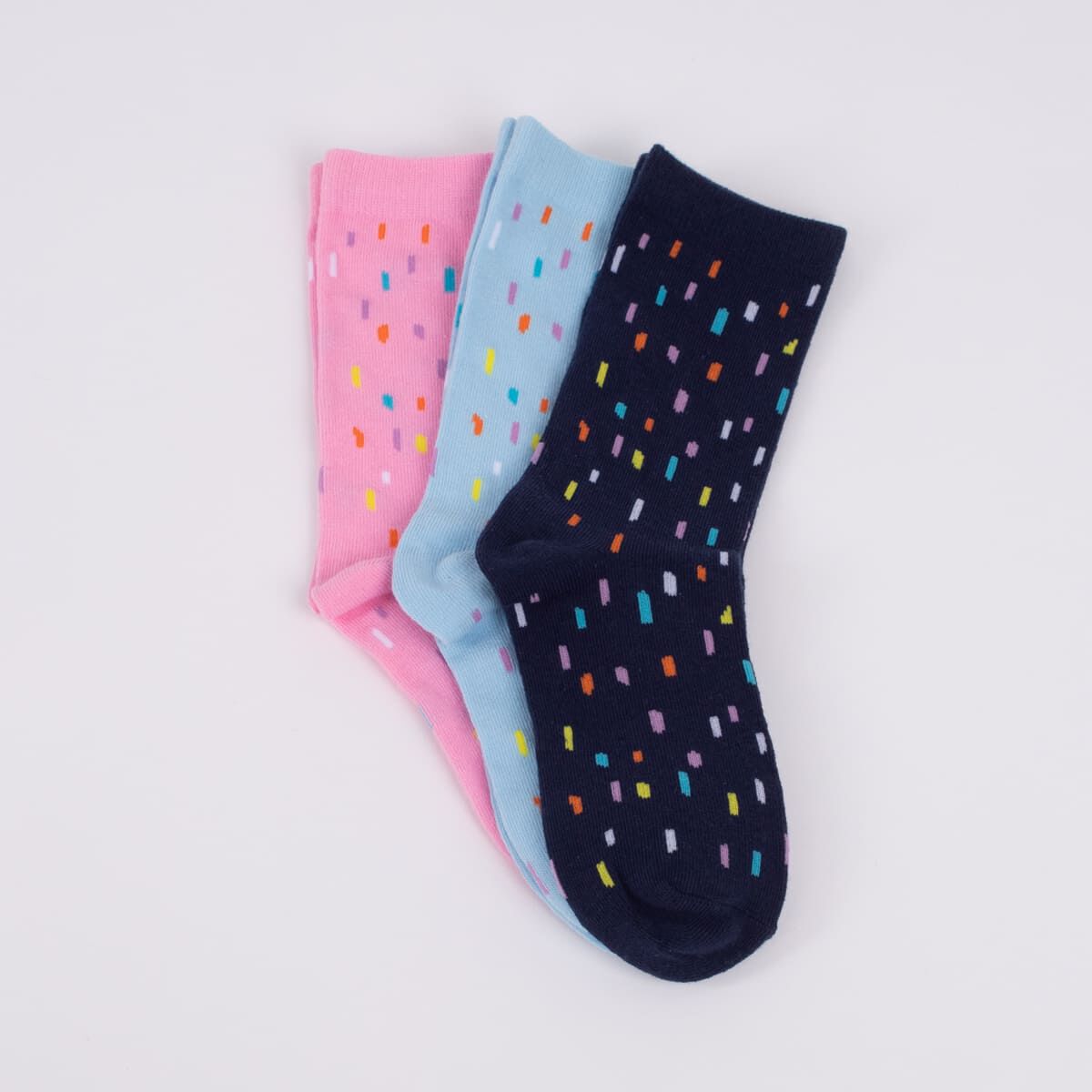 Pack 3 Calcetines de Algodón Niña Chess