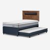 Cama Nido Rosen 1,5 Plazas Indie + Respaldo Ferrara