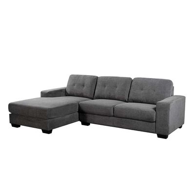 Imagen 2 del producto Sófa Seccional Izquierdo Casanova Bali 3 Cuerpos Gris Oscuro