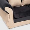 Sofá Seccional Almore New Irlanda 5 Cuerpos Beige Negro