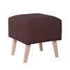 Pouf Latam Home Burdeos PU Chocolate