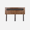 Cama Europea Rosen King Art 4 + Respaldo Ferrara Chocolate