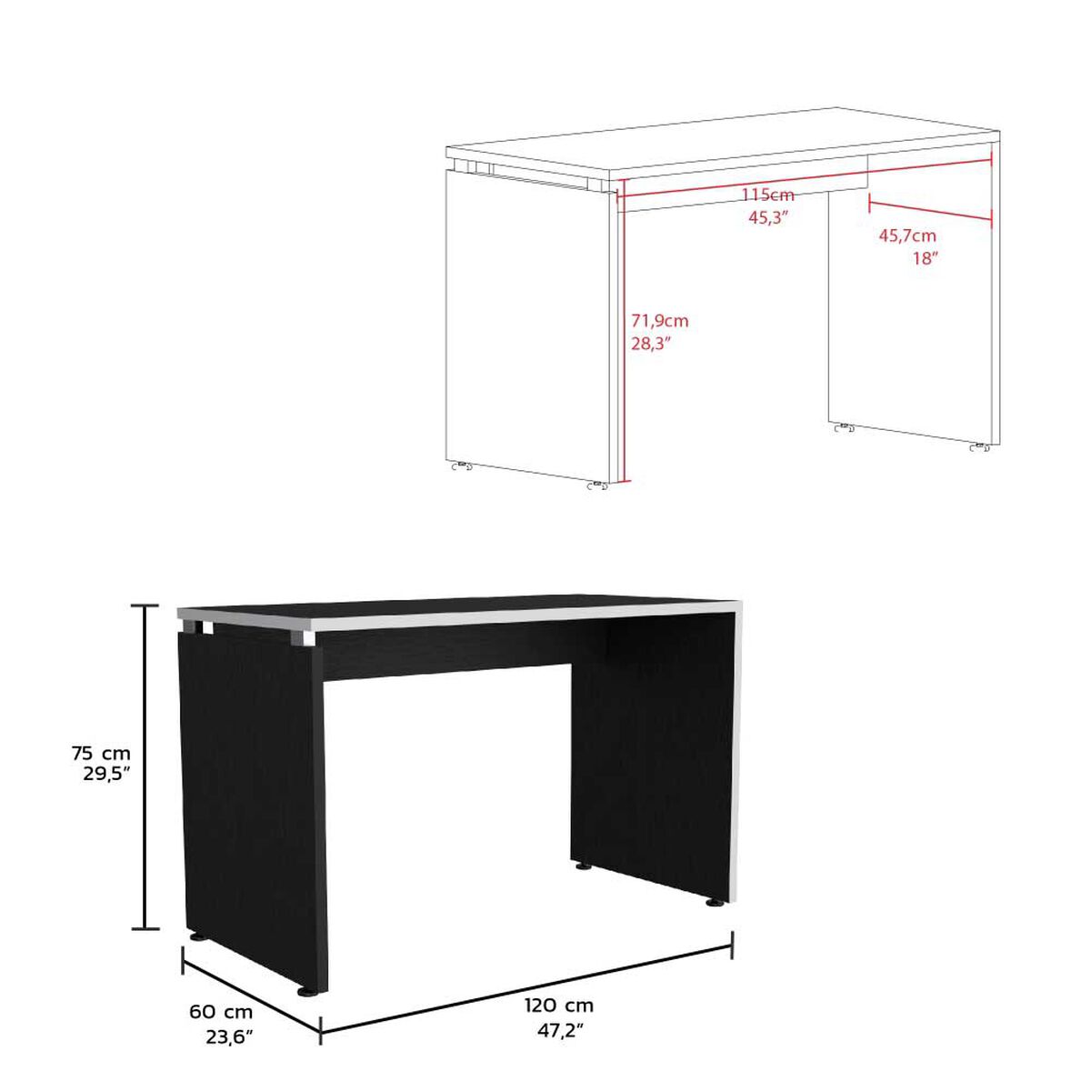 Escritorio TuHome Rookie Negro