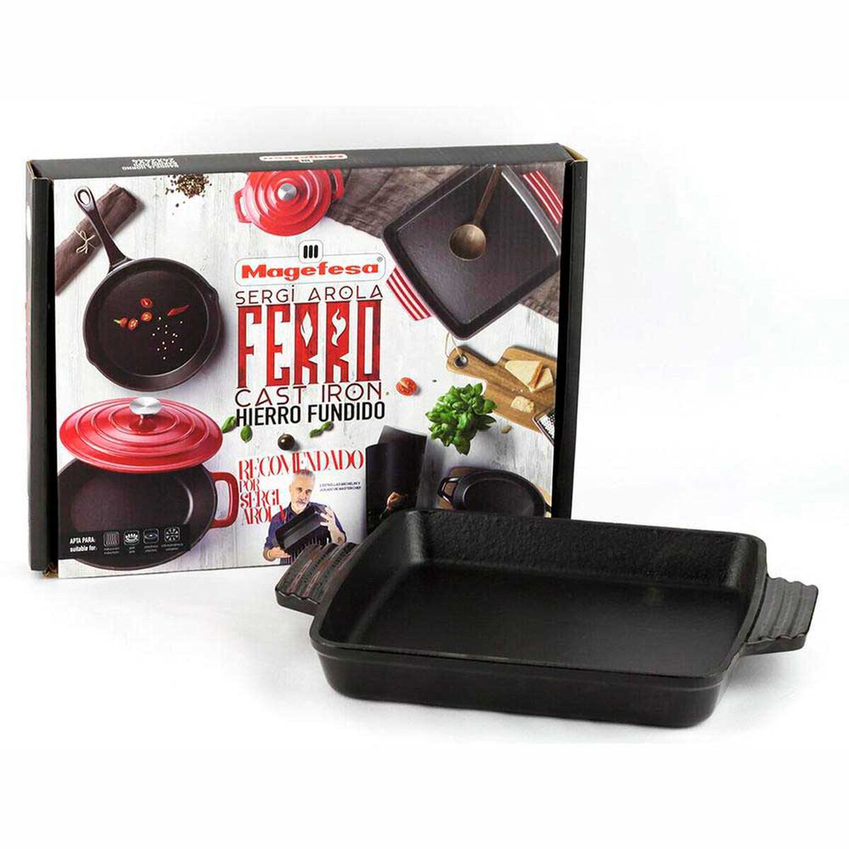 Bandeja Para Horno Fierro Fundido Magefesa Ferro 24 x 24 cm