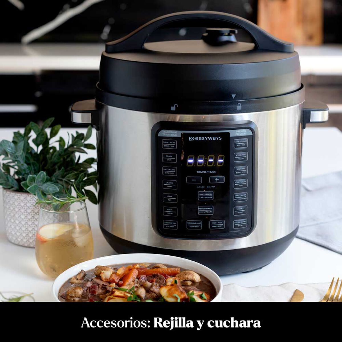 Olla El&eacute;ctrica EasyWays Fast Pot 7,6 lts.