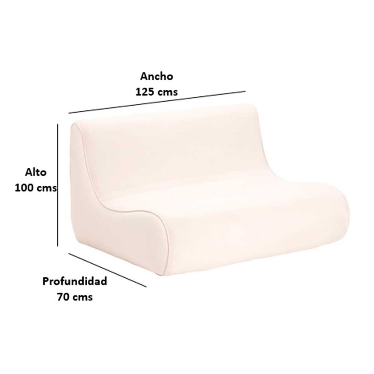 Sof&aacute; Bodevir Komodo Felpa 2 Cuerpos Fucsia&nbsp;