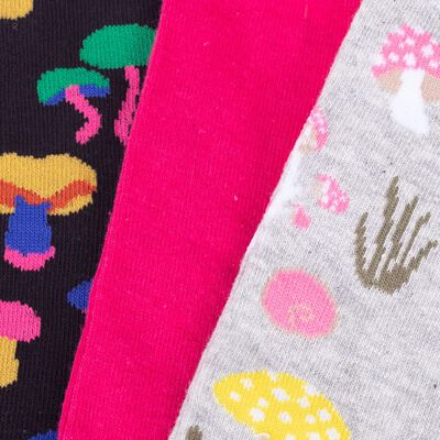 Imagen 2 del producto Pack 3 Calcetines Mujer Icono Negro