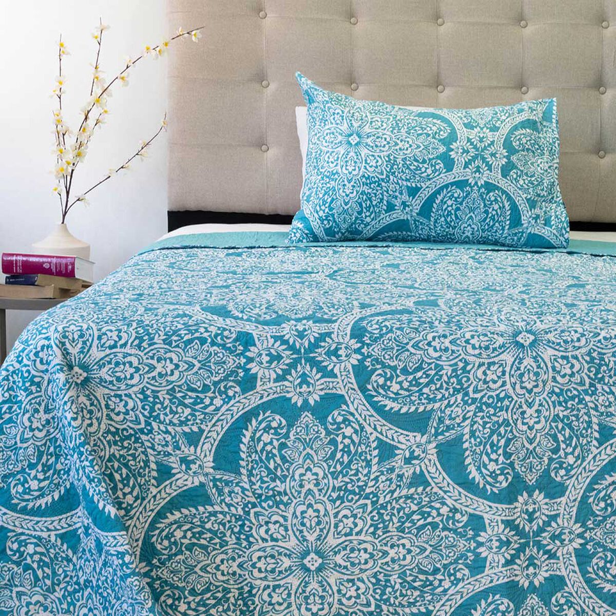 Quilt Doral 1,5 Plazas Hotpress Origins D2 Estampado