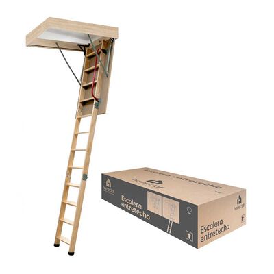 Escalera Ático Homeclaf 70 x 120 cm Café
