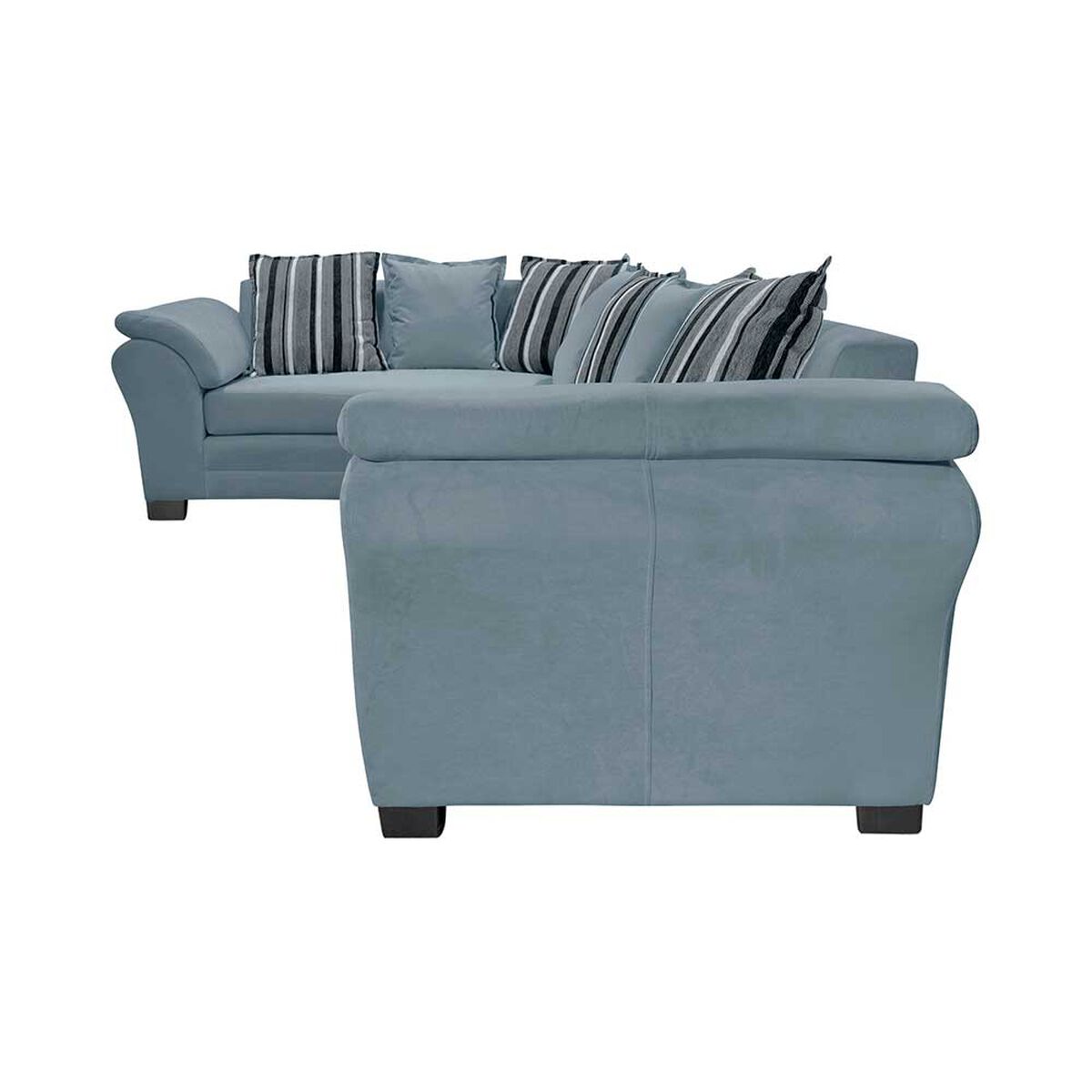 Sof&aacute; Seccional Izquierdo Living Factory Capri 5 Cuerpos Gris