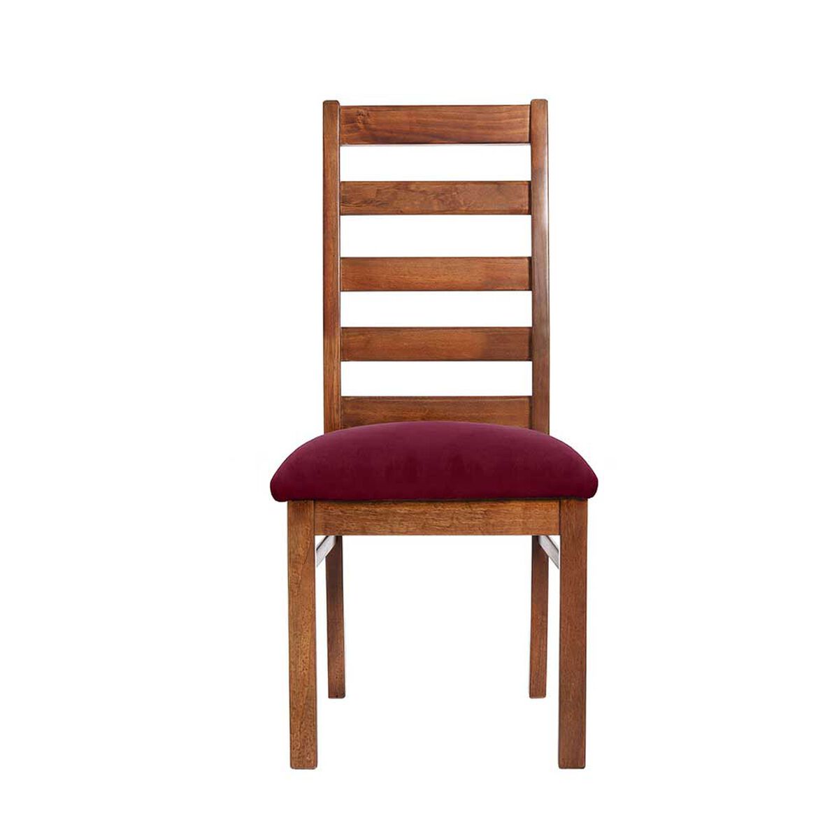 Juego de Comedor Latam Home Sevilla Burgos 2 Sillas + 2 Bancas Velvet Burdeo