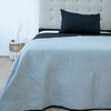 Quilt Doral Hotpress Bi-Color 1,5 Plazas Negro-Gris