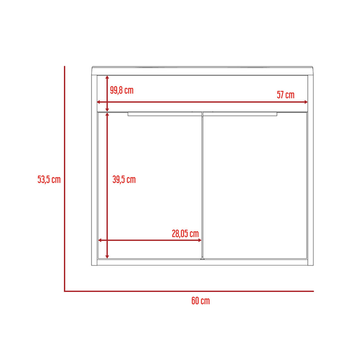 Mueble Lavamanos TuHome Carter Flotante Duna-Blanco