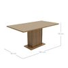 Juego de Comedor Vekkahome Suecia 6 Sillas Beige