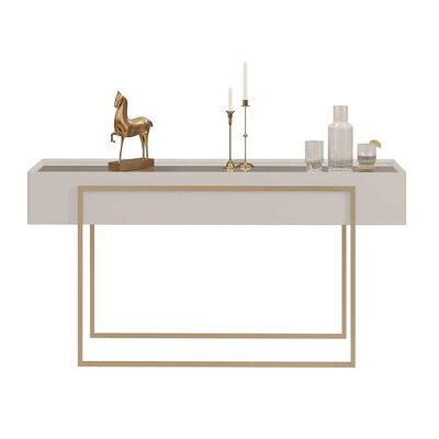 Mesa de Arrimo Vekkahome Pilar Beige