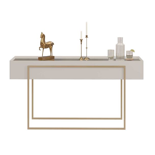 Mesa de Arrimo Vekkahome Pilar Beige
