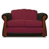 Juego de Living Elegant Detail Marsella Sofá 2 Cuerpos + Dos Sillones 1 Cuerpo Rojo