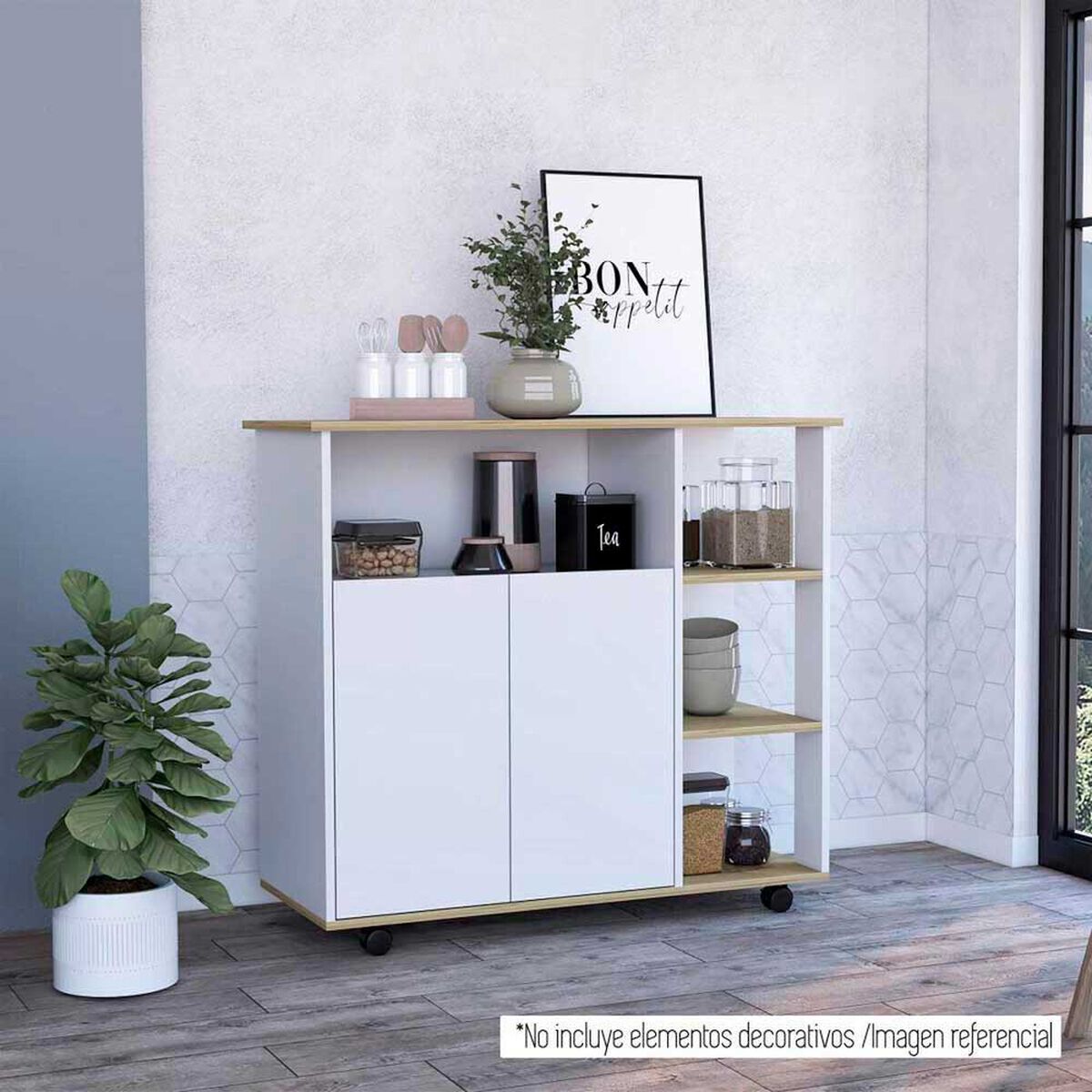 Mes&oacute;n TuHome Bi Color Blanco Duna