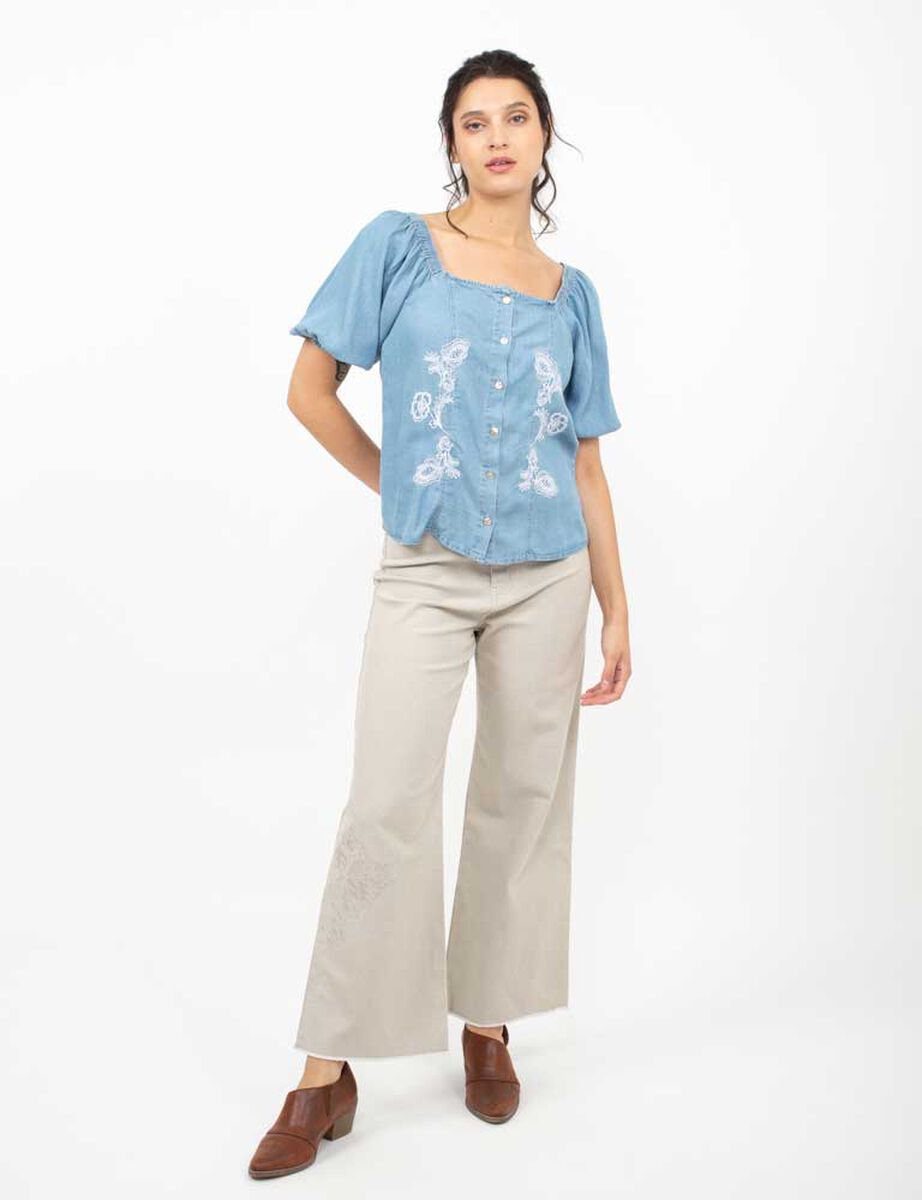 Blusa Manga Globo Mujer Alma