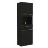 Mueble para Microondas TuHome Manchester 3 Puertas 1 Cajón Wengue