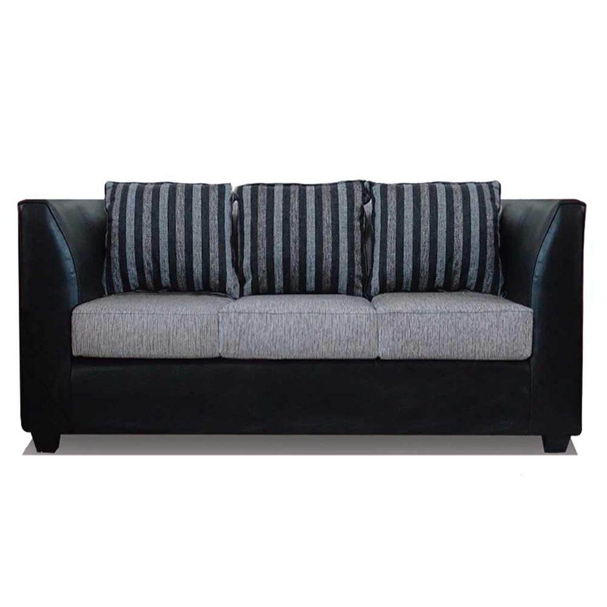Juego de Living Elegant Detail Valentino Sofá 3 Cuerpos + Sofá 2 cuerpos + Sillón 1 Cuerpo Gris Plata