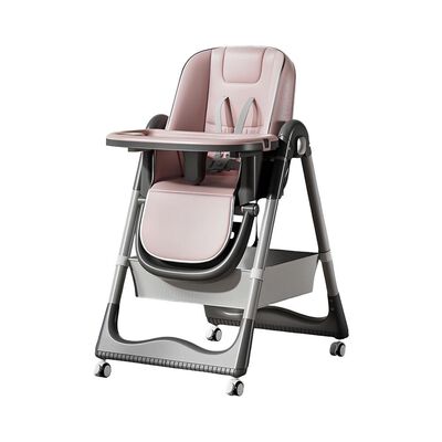 Silla de Comer Reclinable Plegable LuBabycas Rosada