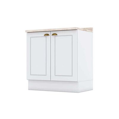Imagen 2 del producto Combo Cocina Mueble Aéreo + Base Home Mobili Americana 80 cm Blanco
