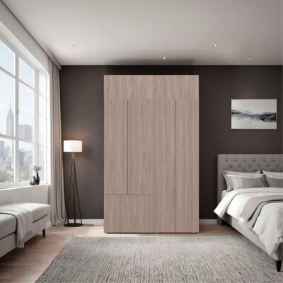 TUHOME Combo Closet Tuhome 7 Puertas con Colgador + Módulo Superior Dreams Bardolino