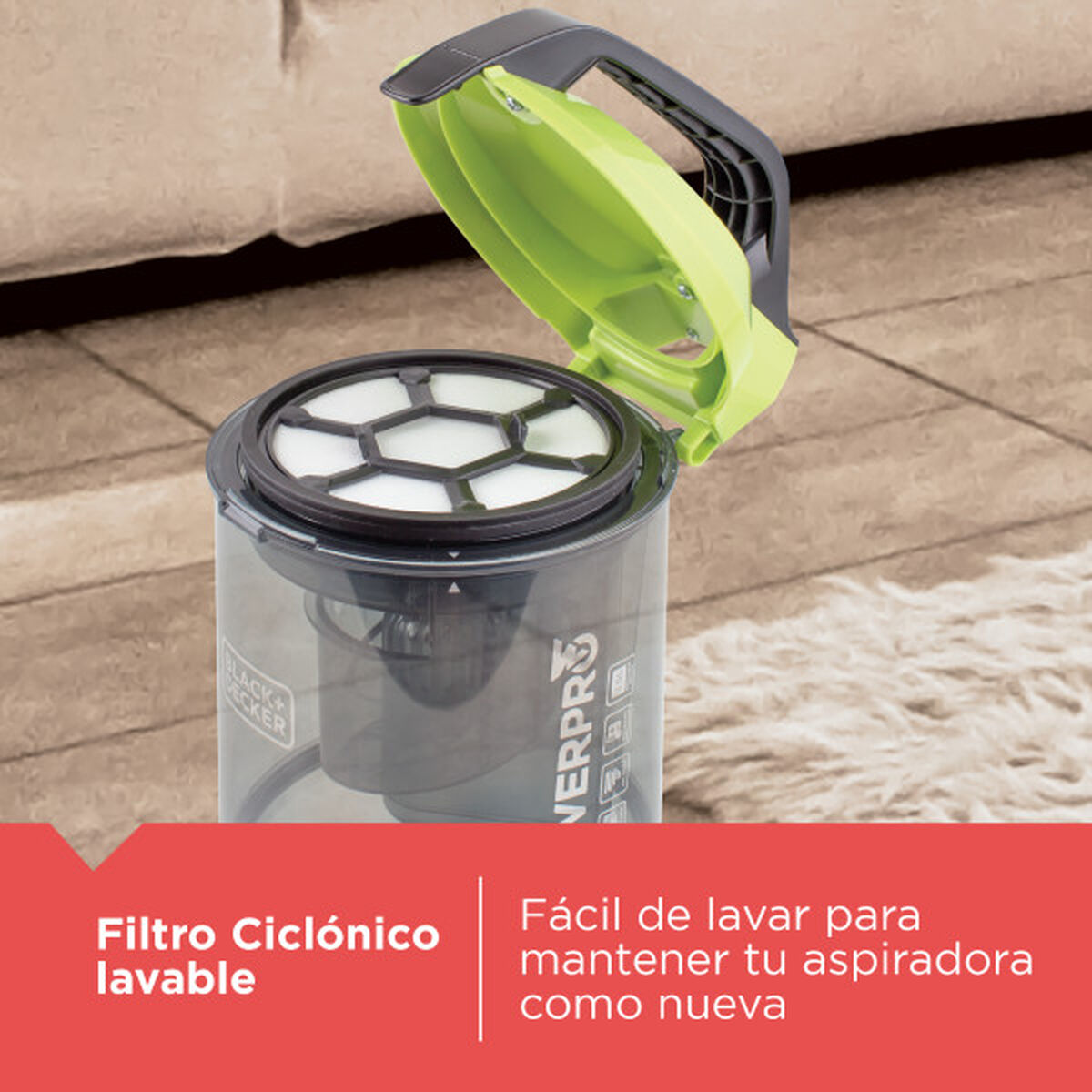 Aspira Polvo Black Decker Vcbd8530-Cl 2,5  lts.