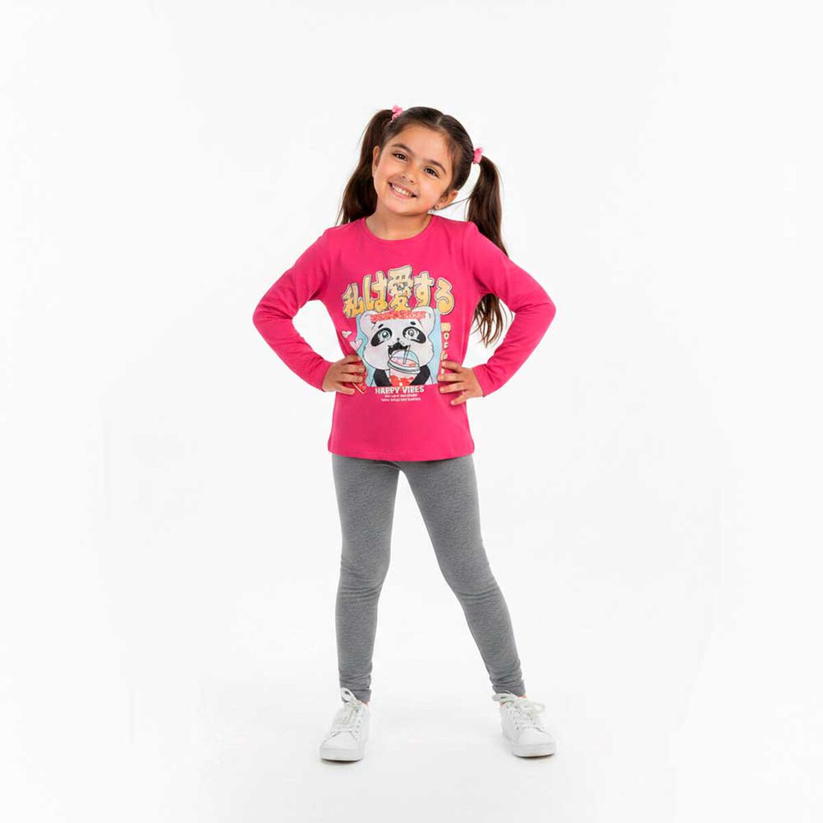 Polera Manga Larga de Algod&oacute;n Ni&ntilde;a Chess