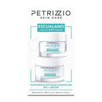 Imagen 2 del producto Set Crema Antiedad Día y Noche Escualano + Multipéptidos Petrizzio