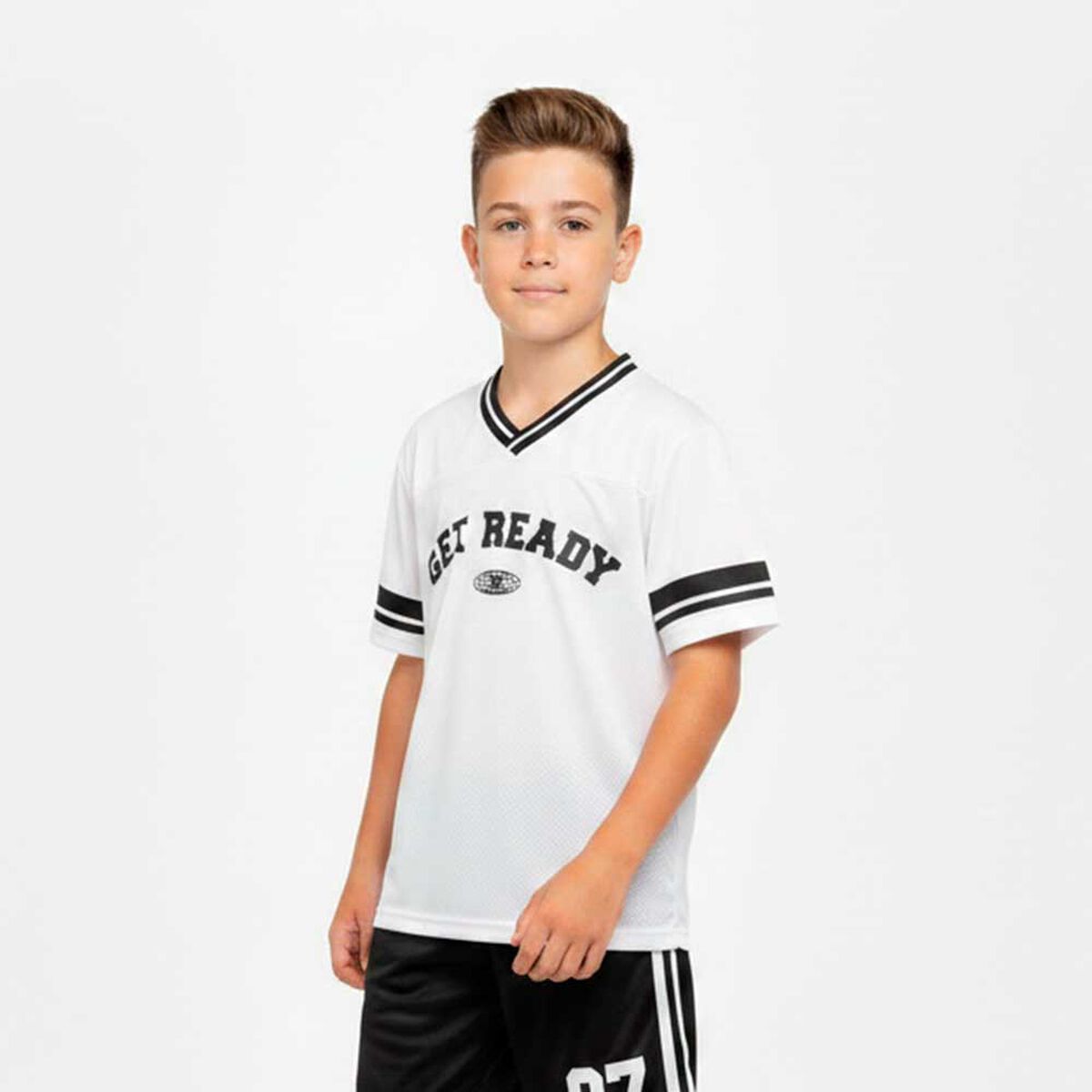 Polera Manga Corta Cuello V Niño Cutback