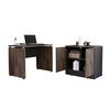 Combo Escritotio + Cajonera 2 Puertas TuHome Home Office Negro Soft-Co&ntilde;ac