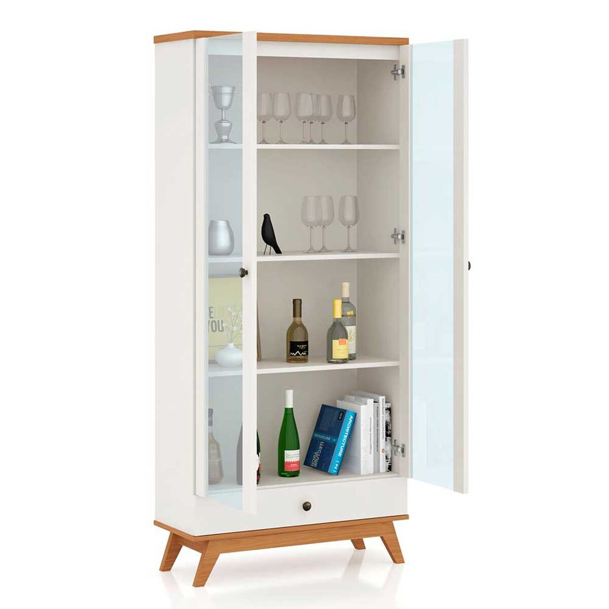 Vitrina Roca Recife Blanco Canela