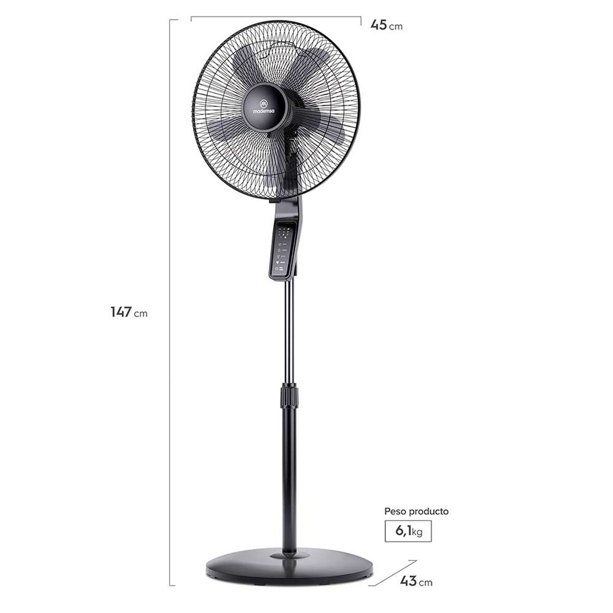 Ventilador de Pedestal Mademsa SFM2