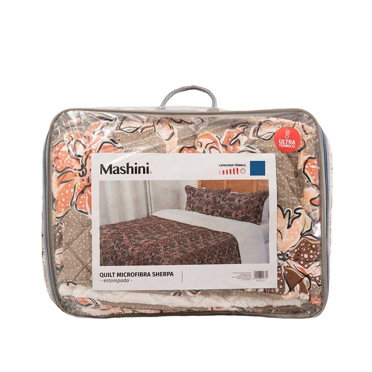 Quilt Mashini 2 Plazas Flores Multicolor