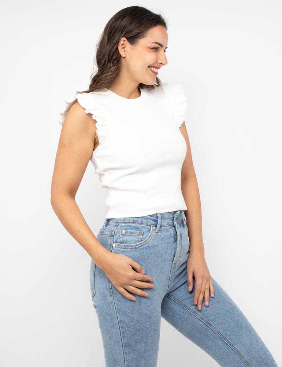 Polera Lisa Sin Mangas Mujer Zibel
