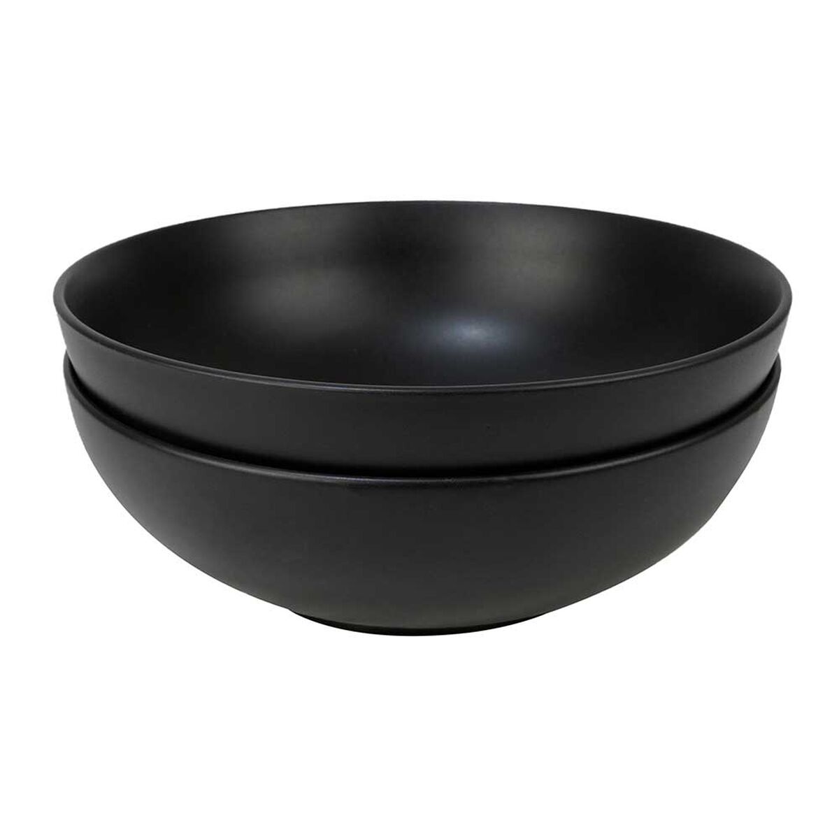 Set 2 Bowls Ensalada Doral Porto Servo Negro