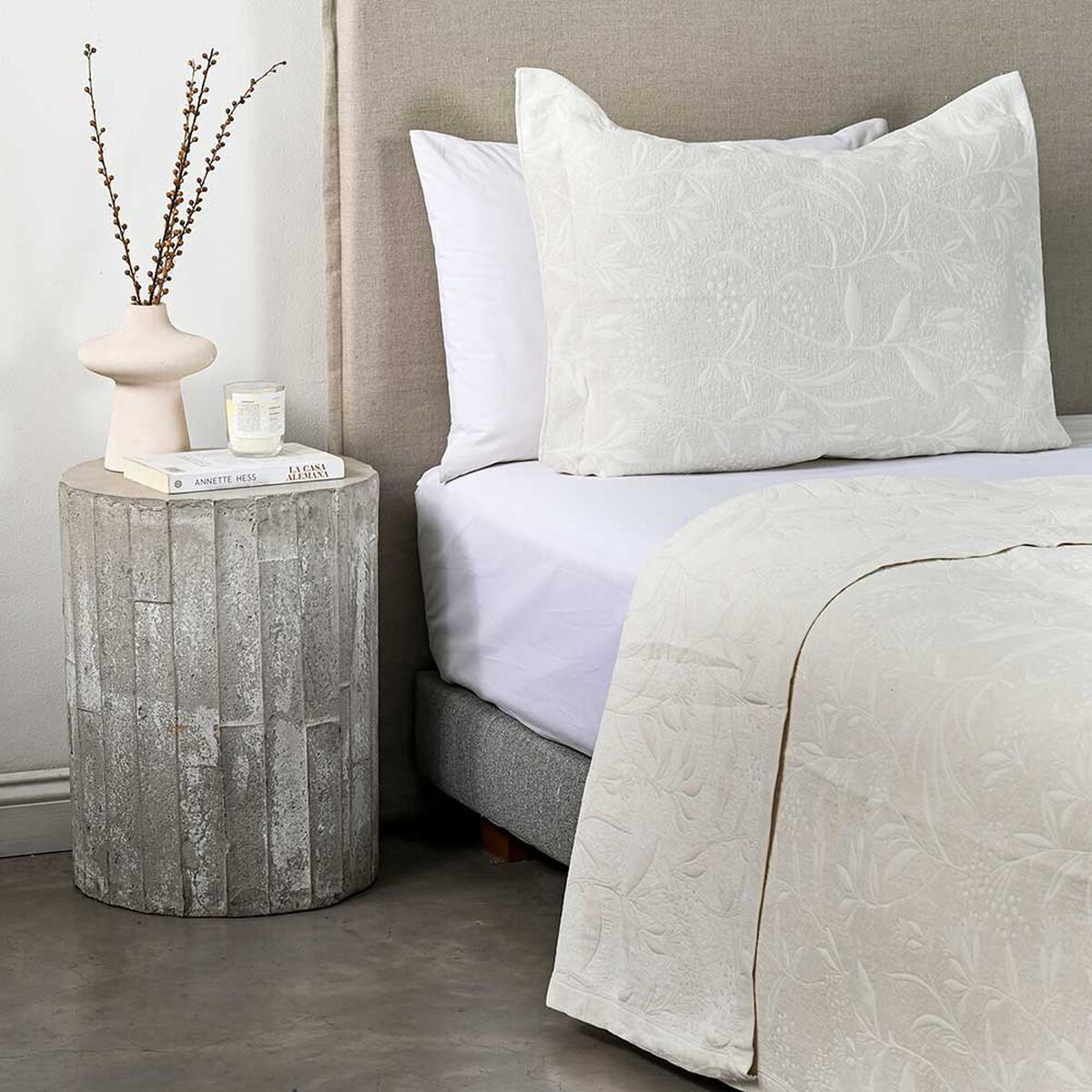 Quilt Royal Supreme 1.5 Plazas Aitana Crudo