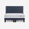 Cama Europea Rosen Base Dividida King Autonomy Sky + Respaldo