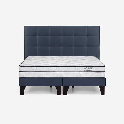 Imagen 1 del producto Cama Europea Rosen Base Dividida King Autonomy Sky + Respaldo