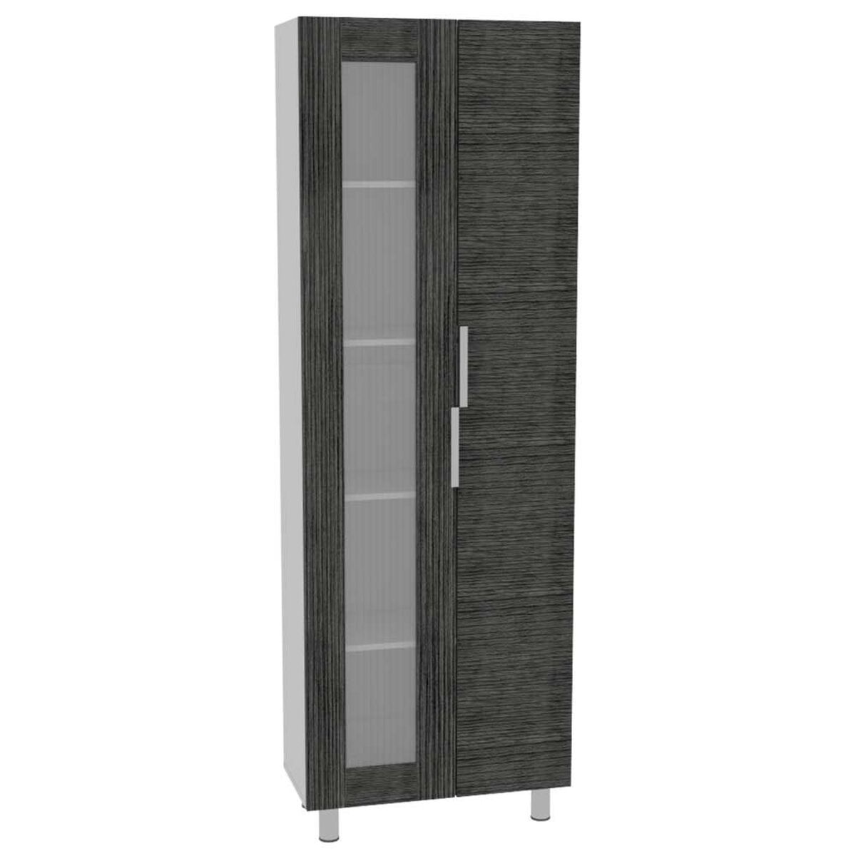 Combo Mueble Alacena + Mueble Microondas TuHome Fendi Rovere Blanco
