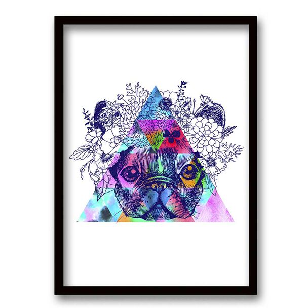 Cuadro Decorativo Retela Bulldog Francés 40 x 30 cm