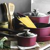 Baterías de Cocina Cerámica Kitchenware Cerámica Burdeo 10 Piezas