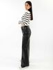 Pantalón Wide Led Ecocuero Mujer Icono