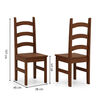 Juego de Comedor VekkaHome Italia 6 Sillas Chocolate