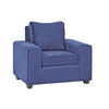 Juego de Living Innovamuebles Kahlo Sofá 3 Cuerpos + Dos Sillones 1 Cuerpo Azul