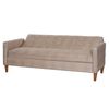Futón Latam Home Genova Cuero 3 Cuerpos Beige