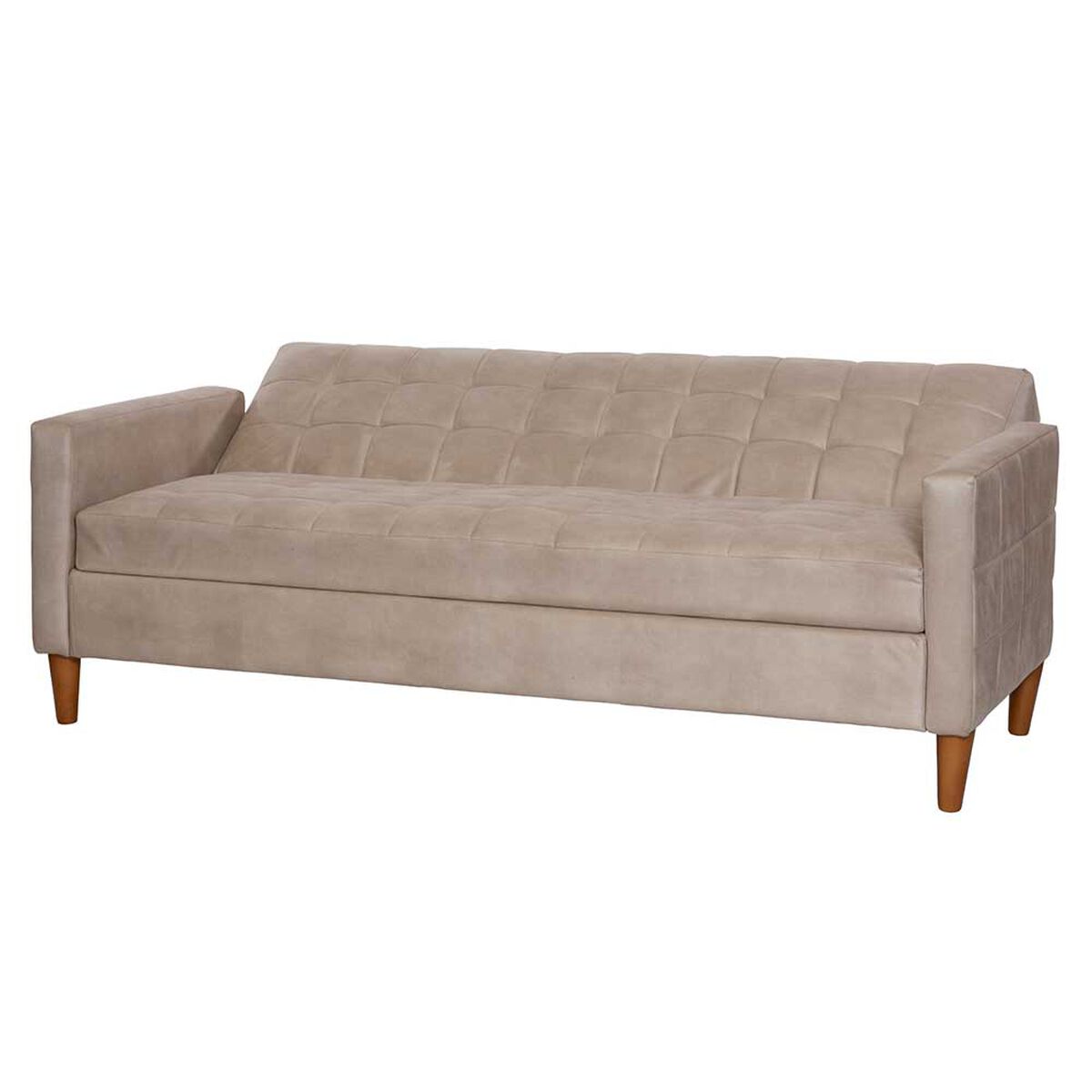Futón Latam Home Genova Cuero 3 Cuerpos Beige
